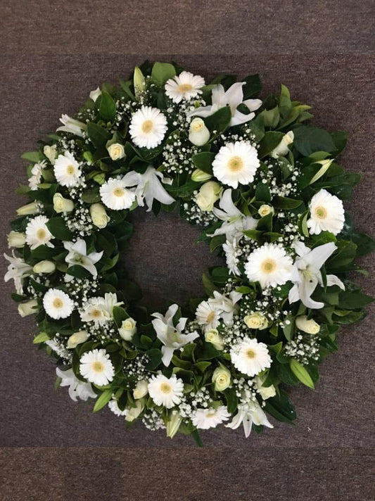 White Eternity Wreath